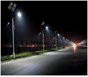 Instalación de lamparas de alumbrado público